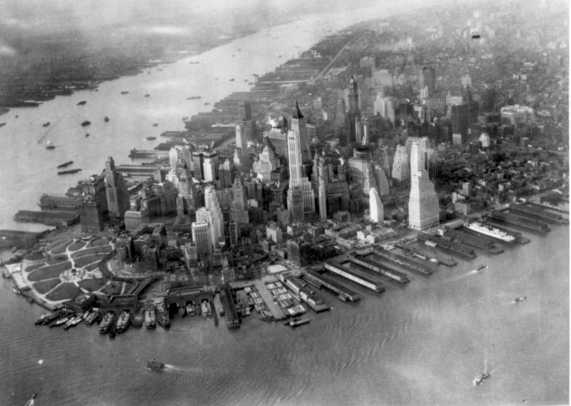 New Yorker Stadtteil Manhattan 1931 via Wikimedia